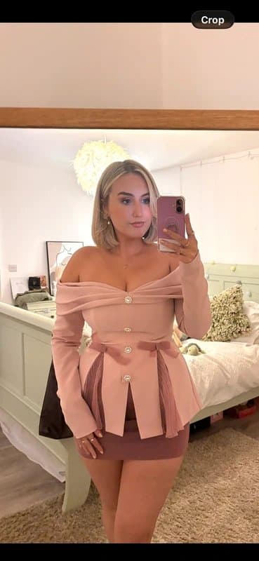 ASOS ASOS Luxe Off the Shoulder Tailored Blazer