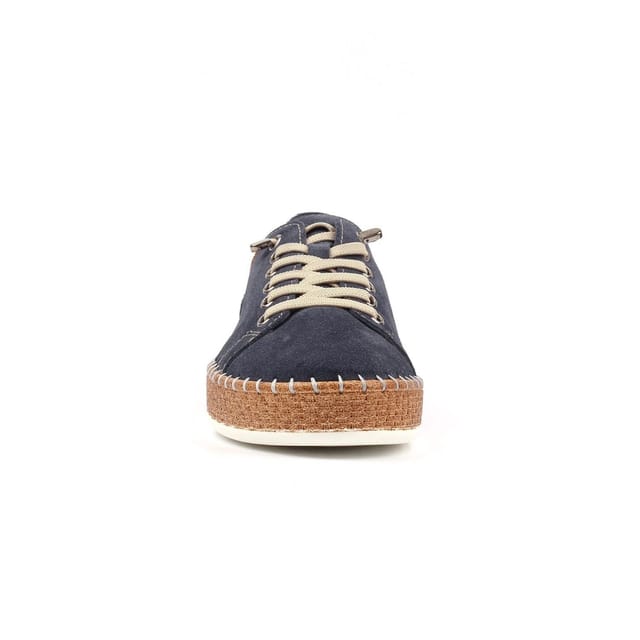 Lunar Lunar Women's Maddison II Suede Plimsolls in Navy - 2