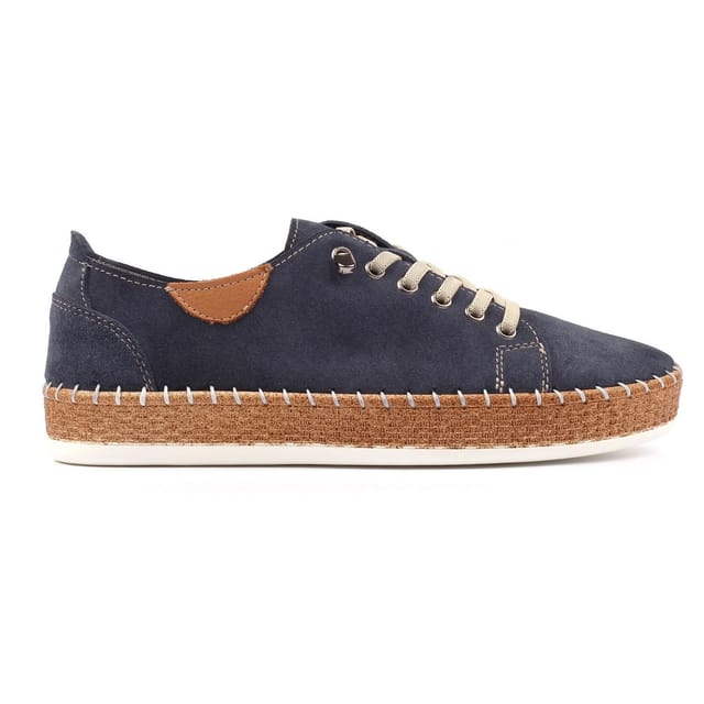 Lunar Lunar Women's Maddison II Suede Plimsolls in Navy - 3
