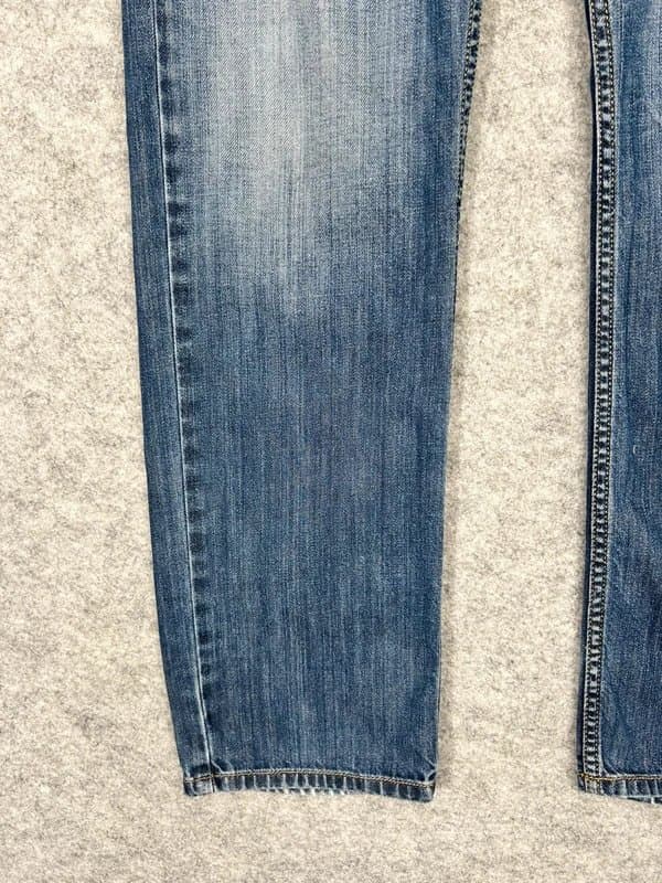 Diesel Diesel Waykee Jeans Mens W30 L28 Button Fly Straight Leg Mid Wash Distressed C11