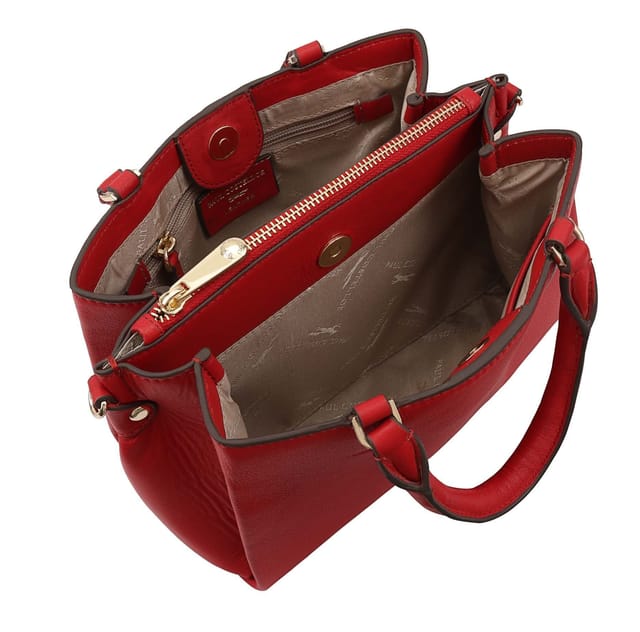 Paul Costelloe Paul Costelloe Women's Alna Leather Multi Way Bag in Light Red - 3