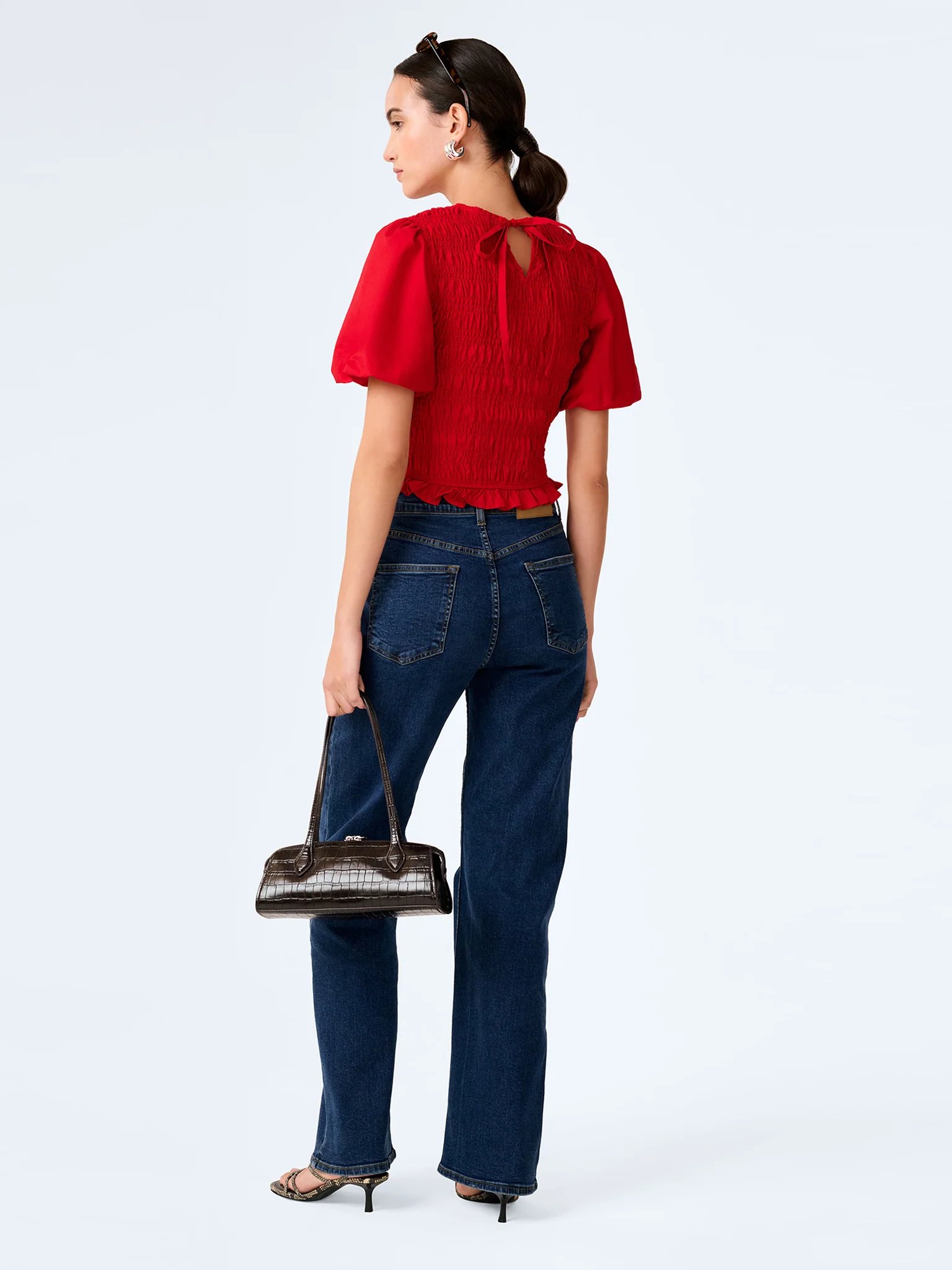 OMNES Nicolla Top in Barbados Cherry - 4