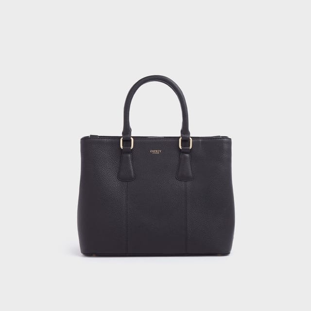 OSPREY LONDON OSPREY LONDON Women's The Adaline Leather Work Bag in Black - 2