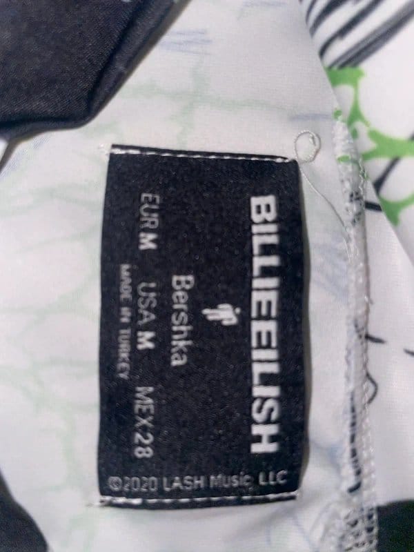 Bershka Billie Eilish Cropped Tight Top