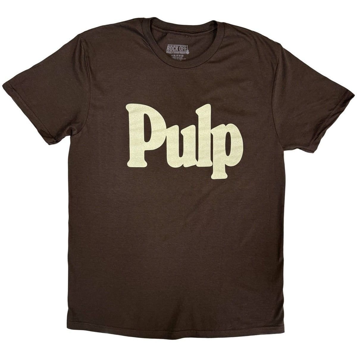 Pulp Men's Brown Logo T-Shirt