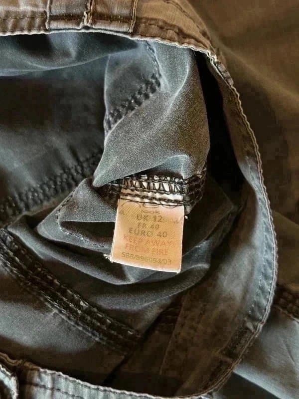New Look Vintage New Look Grey Cargo Trousers