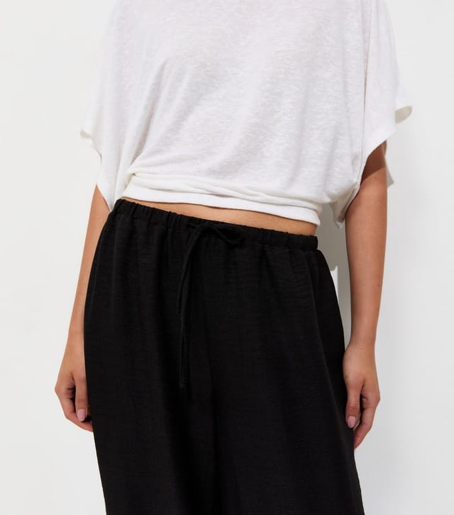 New Look Women's Black Drawstring Cuffed Trousers New Look - 3