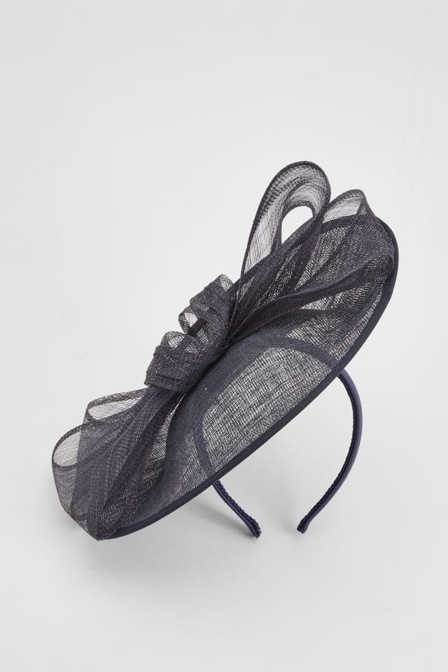 Coast Coast Women's Navy Bow Detail Fascinator - 3