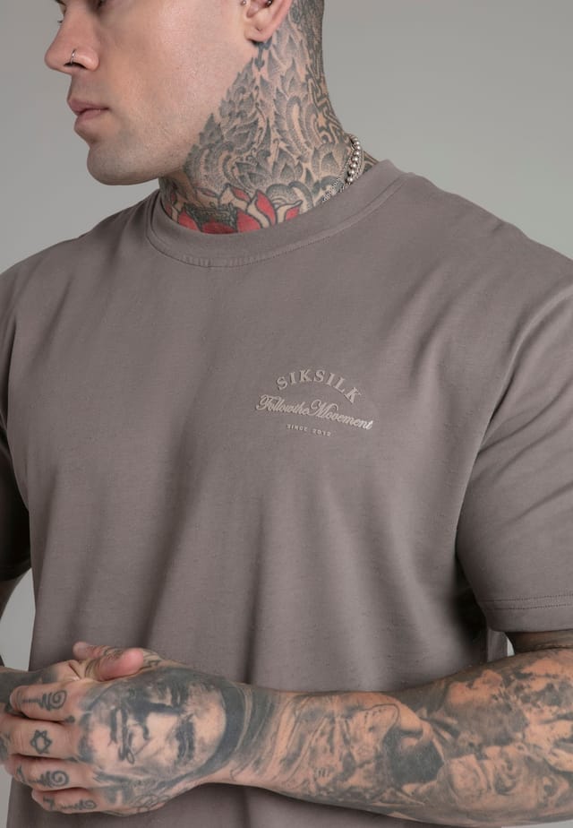 SikSilk SikSilk Men's Graphic T-Shirt in Brown - 2