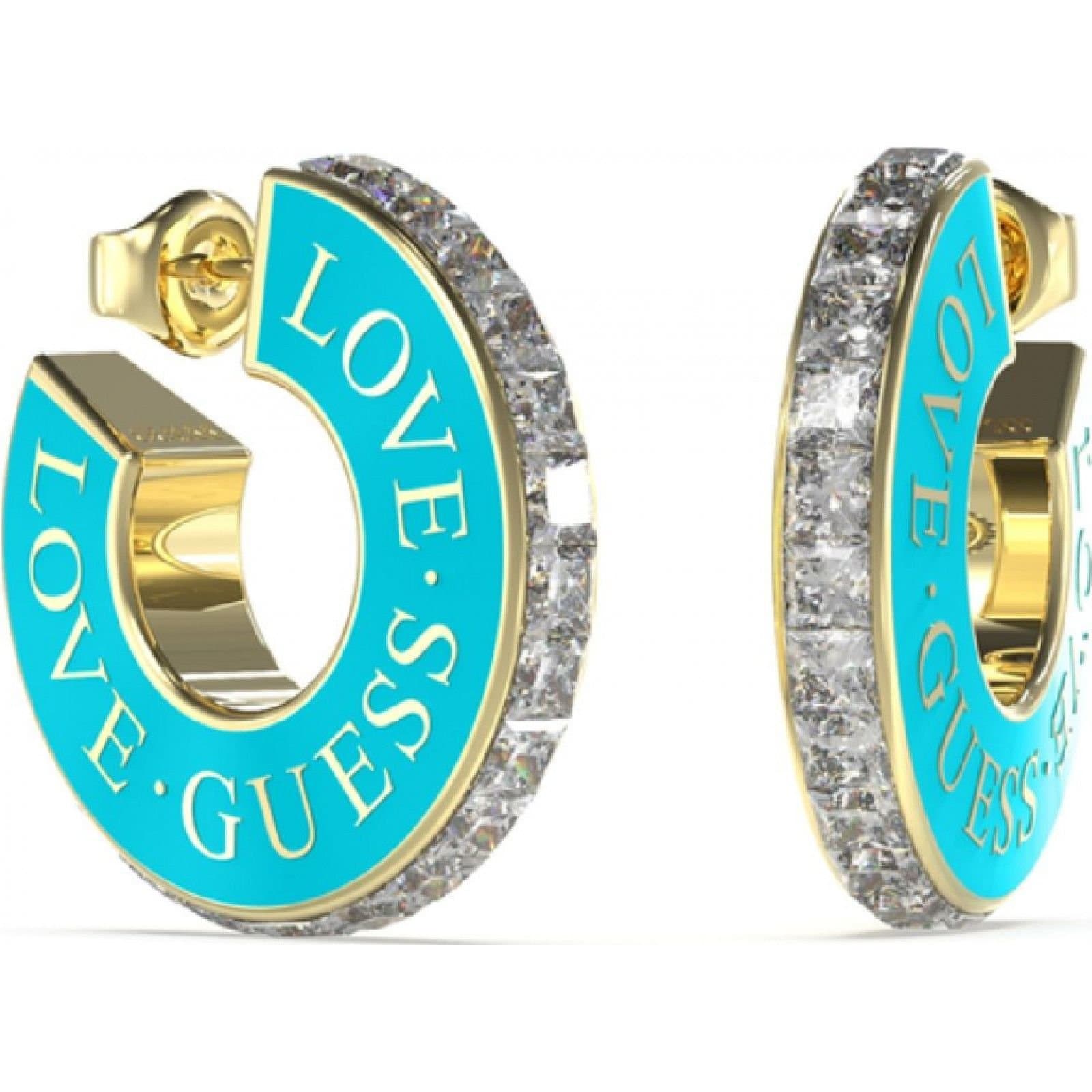 Guess Guess Women's JUBE04083JWYGTQT-U Love Pair Of Earrings in Gold
