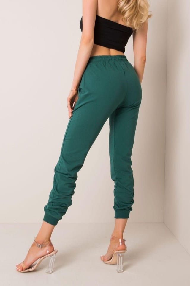 Love Lace Love Lace Women's Narrow Leg Comfort Sweatpants Track Pants in Green - 3