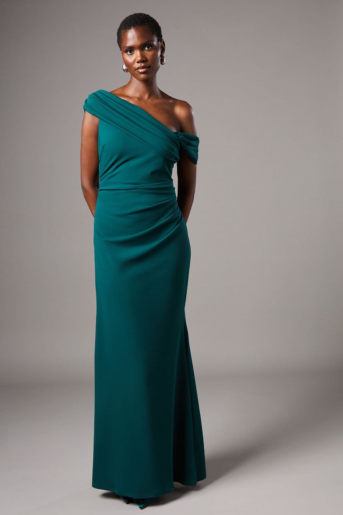 Coast Coast Women's Scuba Maxi Dress in Emerald