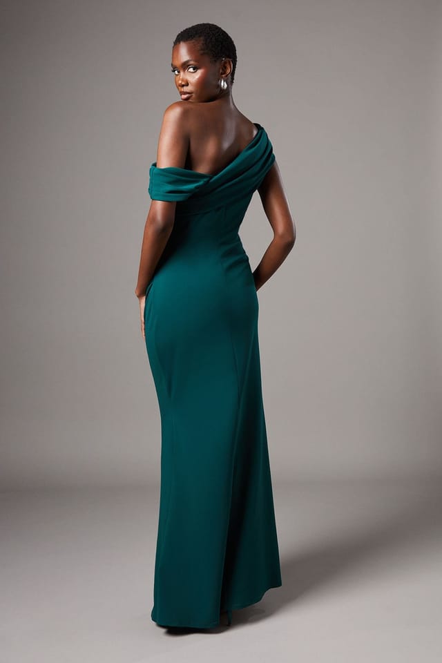 Coast Coast Women's Scuba Maxi Dress in Emerald - 3