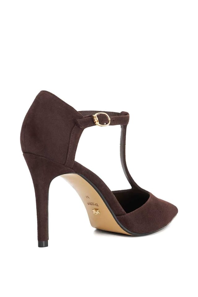 Dune London Dune London Women's 'Castered' Suede Court Shoes in Brown - 3