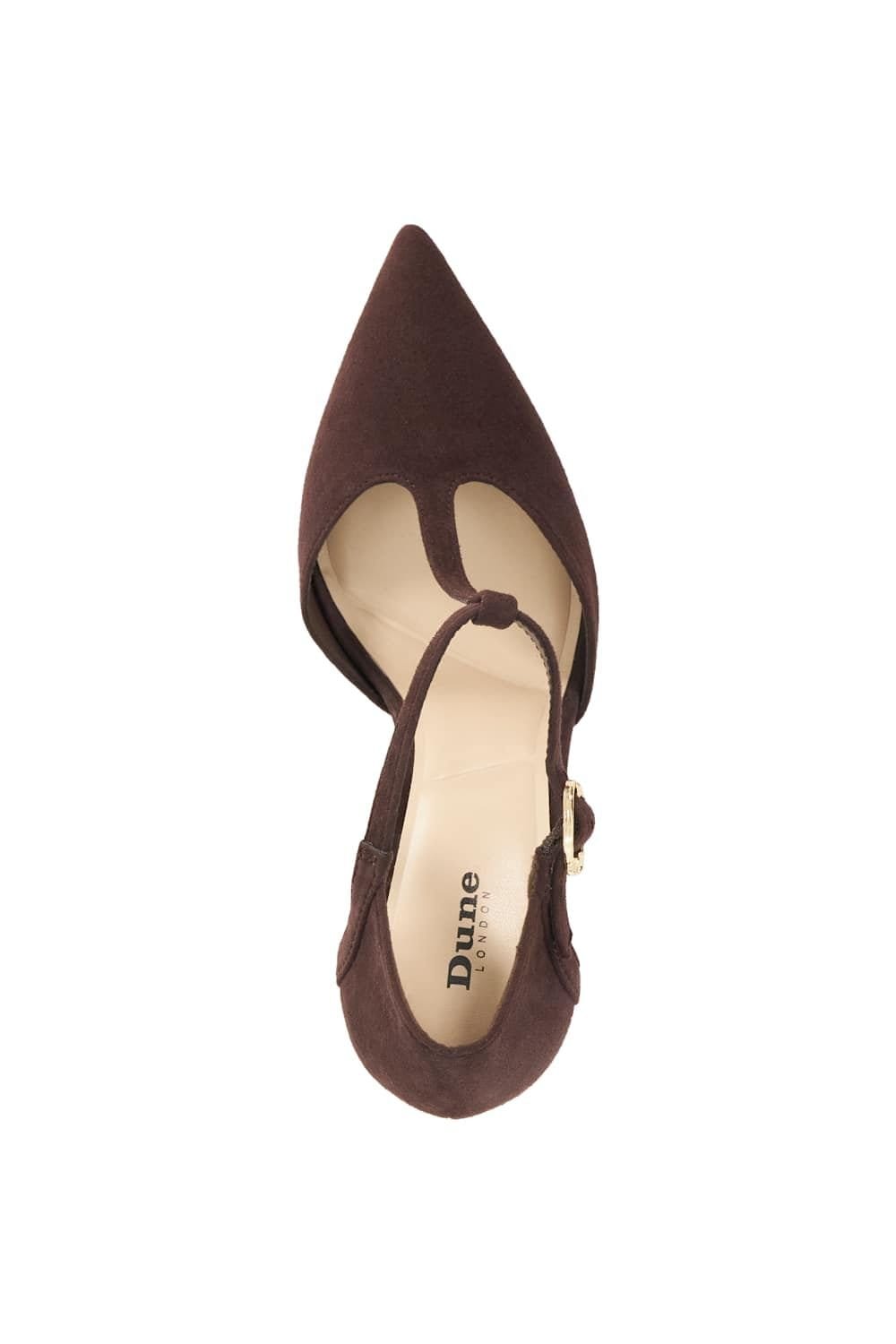 Dune London Dune London Women's 'Castered' Suede Court Shoes in Brown - 4