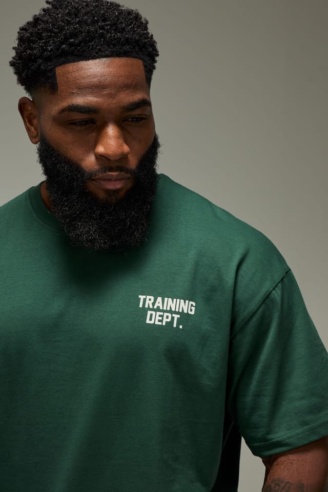 Training Dept. Training Dept. Men's Training Dept Oversized T-shirt in Green - 3