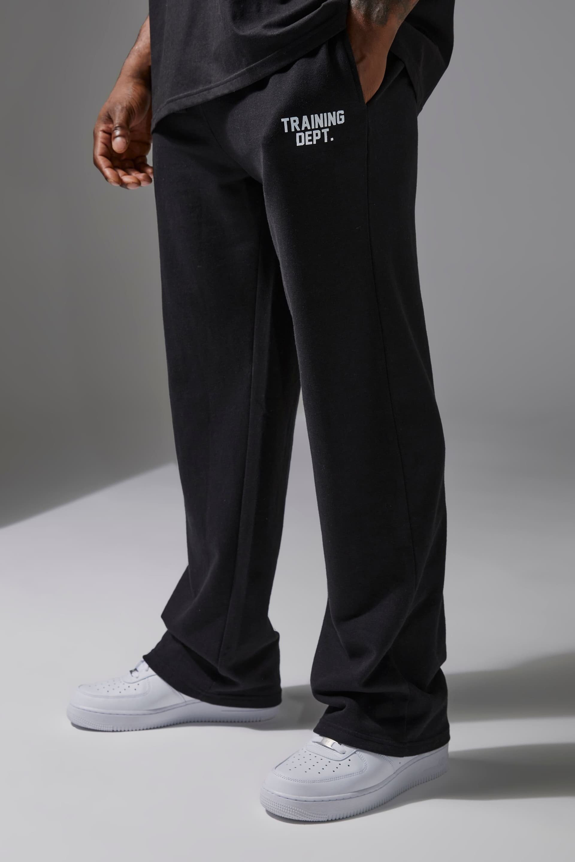 Training Dept. Training Dept. Men's Training Dept Loopback Straight Leg Fit Joggers in Black