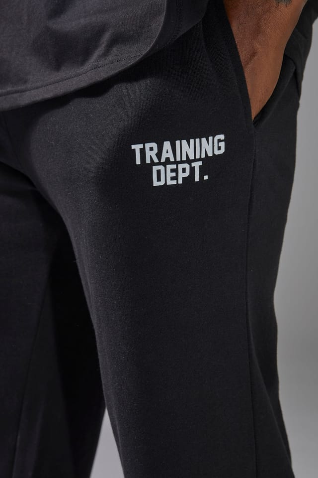 Training Dept. Training Dept. Men's Training Dept Loopback Straight Leg Fit Joggers in Black - 3