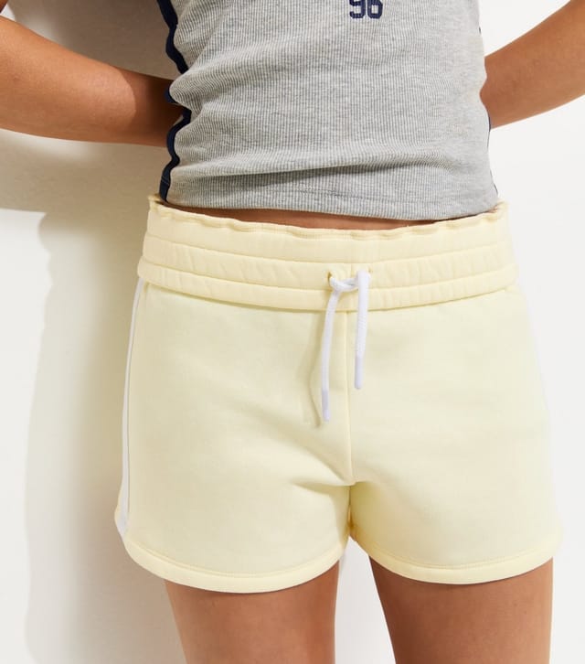 New Look Girls' Light Yellow Side Stripe Drawstring Shorts New Look - 3