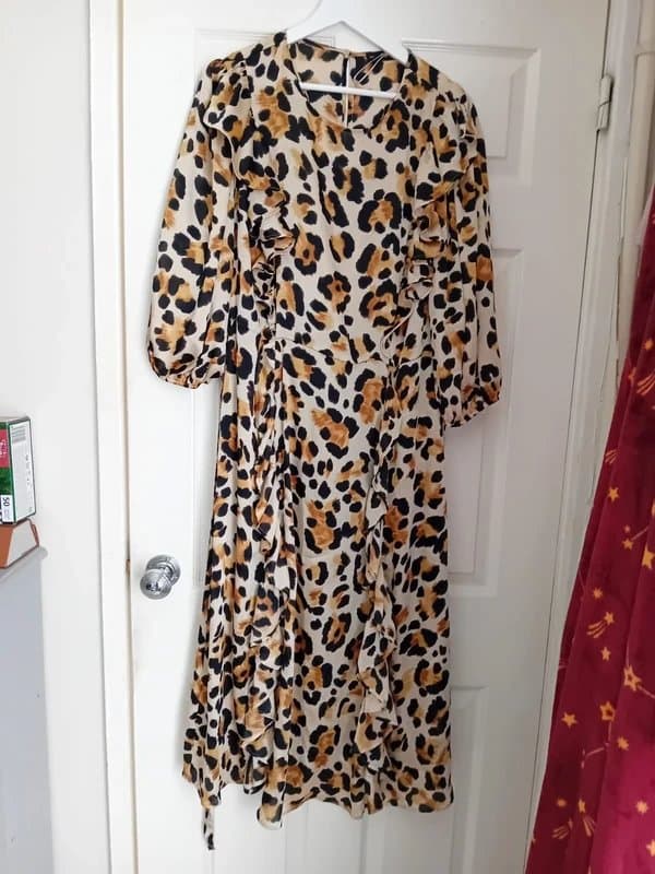 F&F F & F leopard print dress -