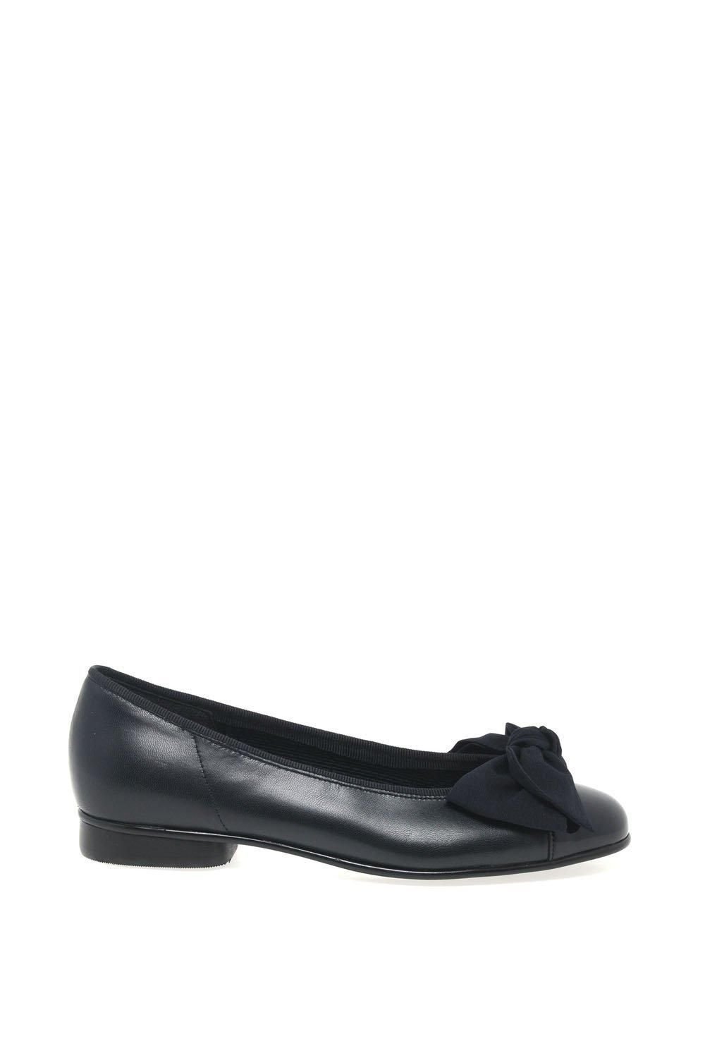 Gabor Gabor Women's 'Amy' Bow Trim Ballerina Pumps in Navy - 3