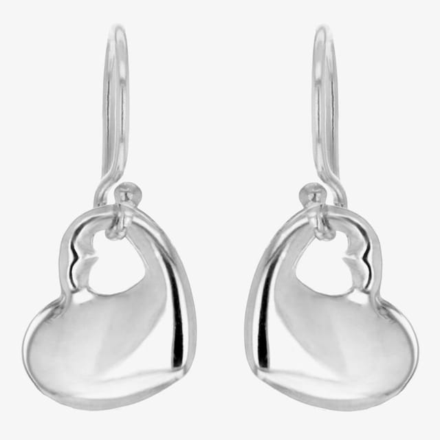 T.H.Baker T.H.Baker Women's Sterling Silver Open Heart Dropper Earrings 8.54.1959 - 3