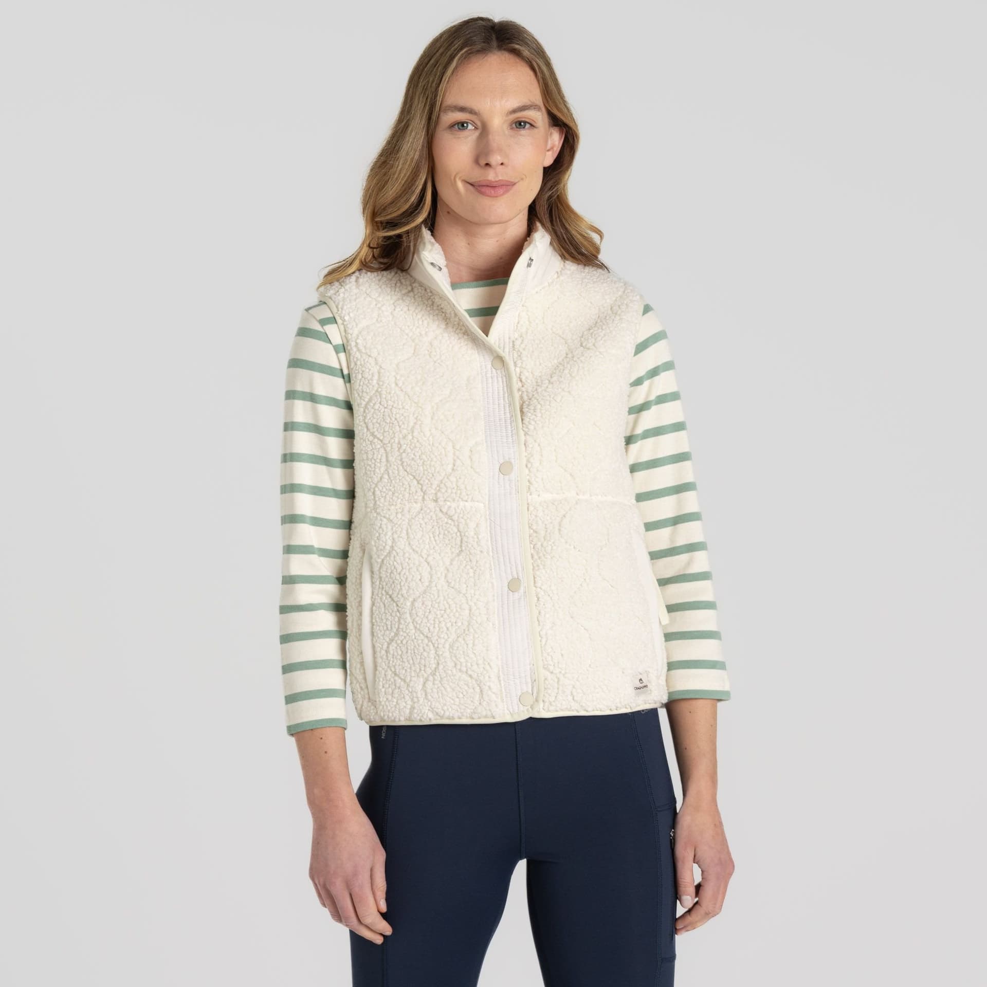 Craghoppers Craghoppers Women's Dinas Sherpa Insulating Gillet in Beige