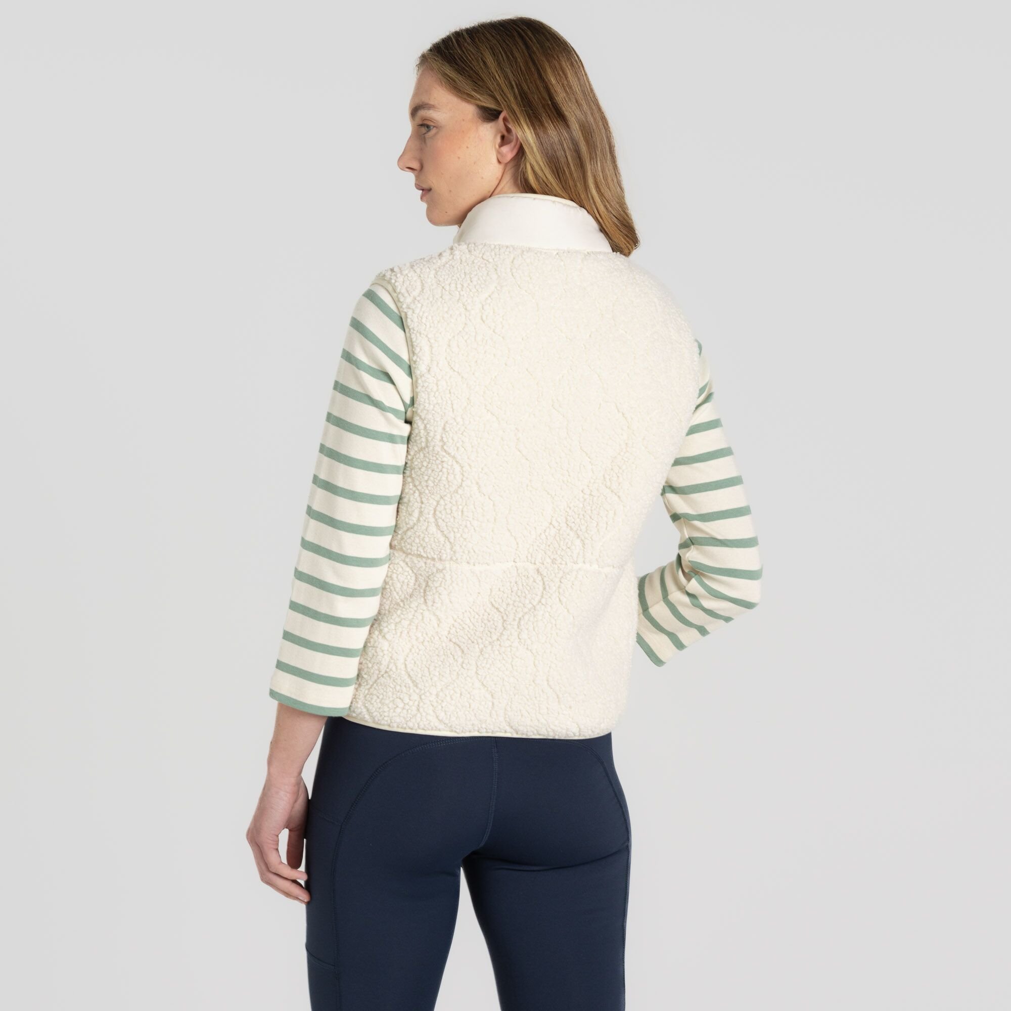 Craghoppers Craghoppers Women's Dinas Sherpa Insulating Gillet in Beige - 2