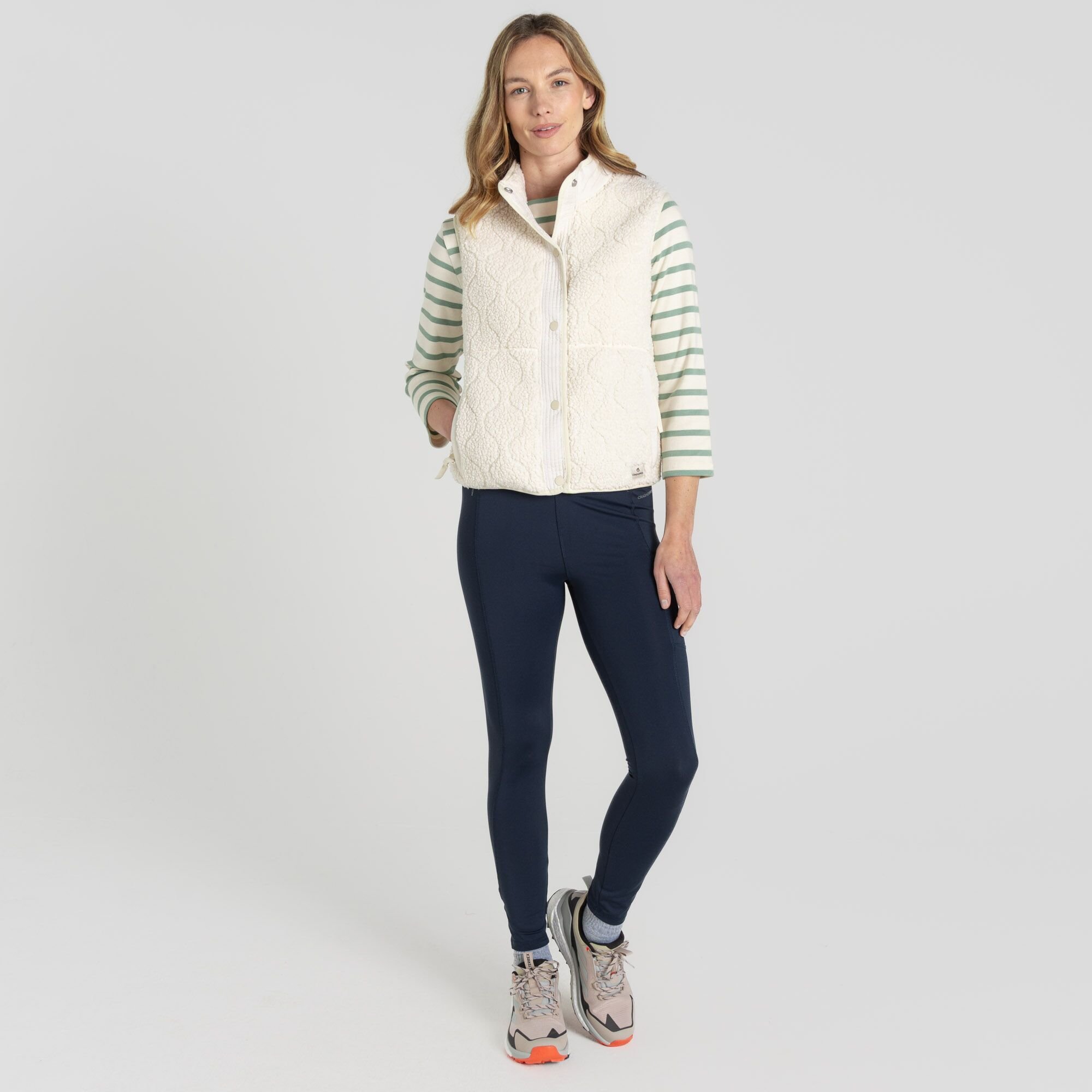 Craghoppers Craghoppers Women's Dinas Sherpa Insulating Gillet in Beige - 3