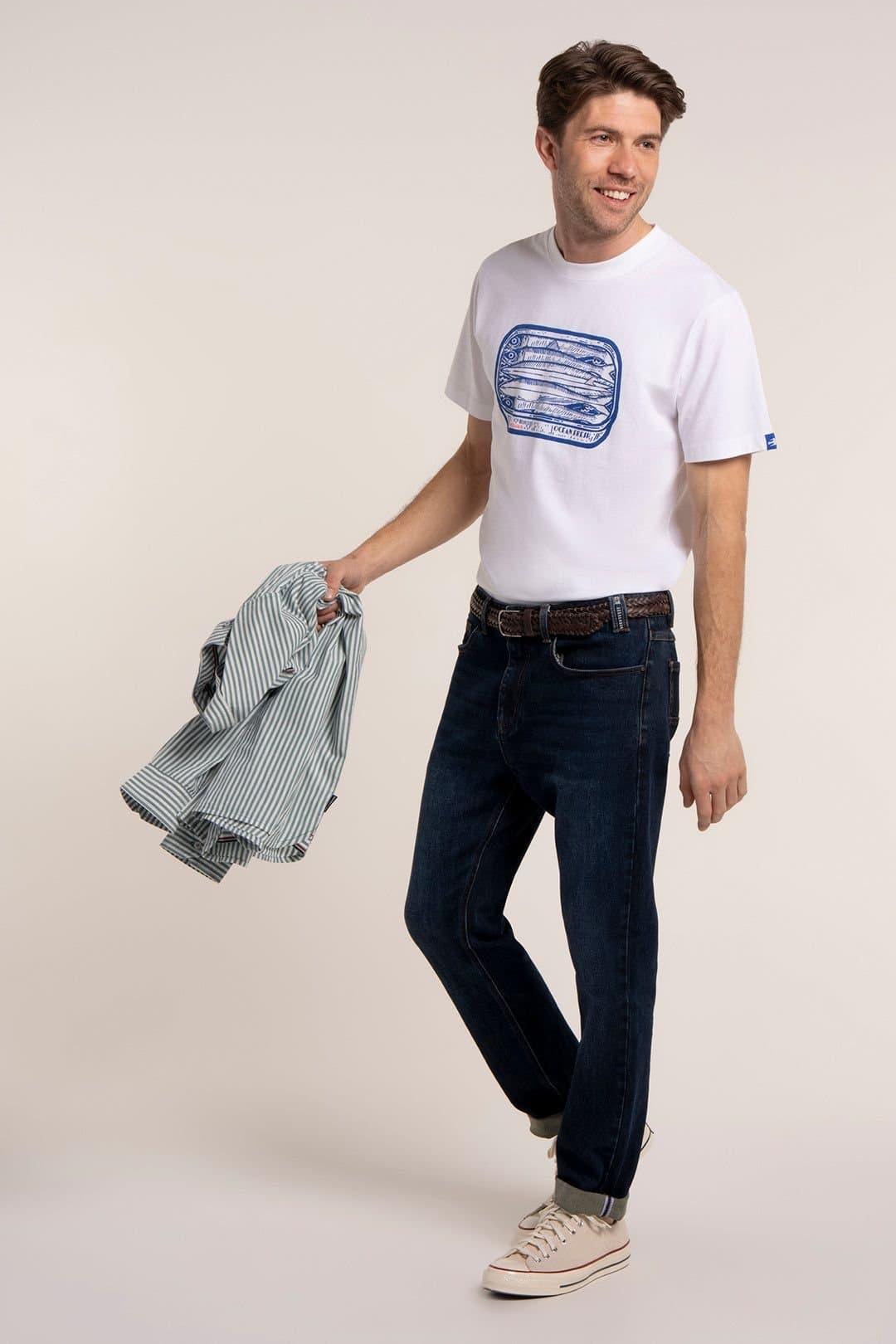 Brakeburn Brakeburn Men's RACKHEATH T-SHIRT in White