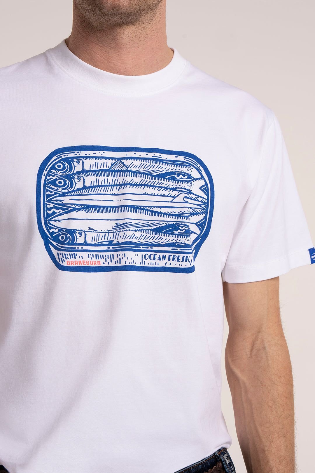 Brakeburn Brakeburn Men's RACKHEATH T-SHIRT in White - 3