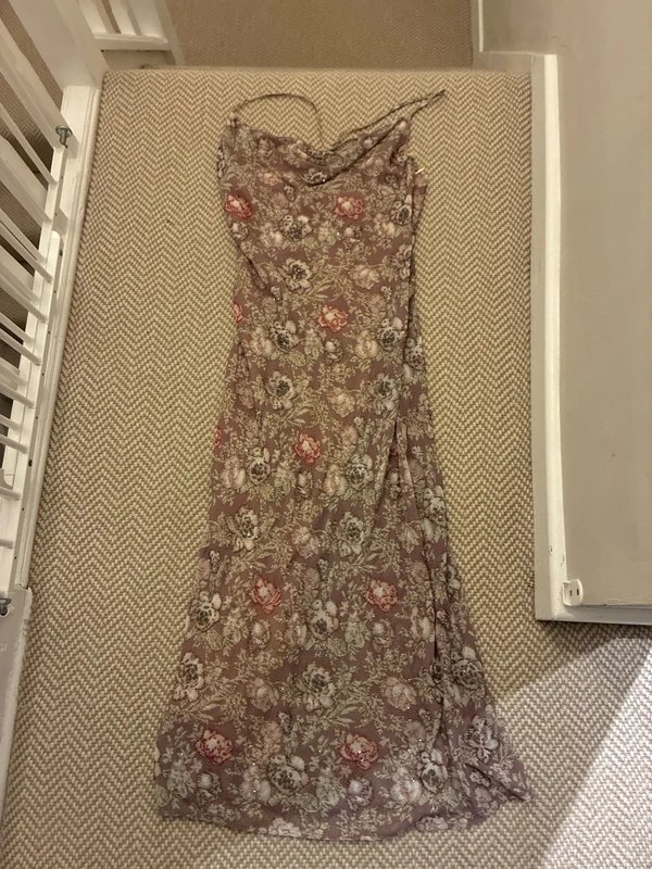 Sample Floral fully beaded cami maxi dress Size S - 1
