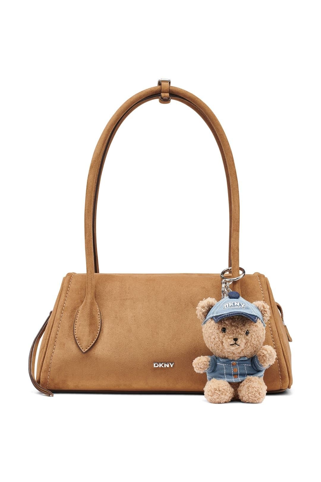 DKNY DKNY Women's Amelie Md Suede Bowling Bag Tan Brown