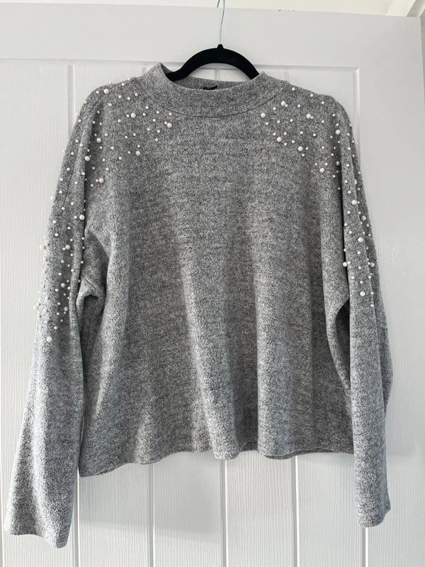 New Look Grey Pearl Jumper