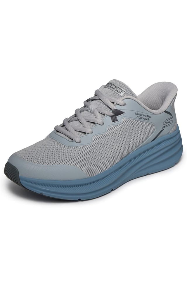 Skechers Skechers Men's BOBS SKILLZ Slip-Ins Lace Up Sneaker Grey - 2
