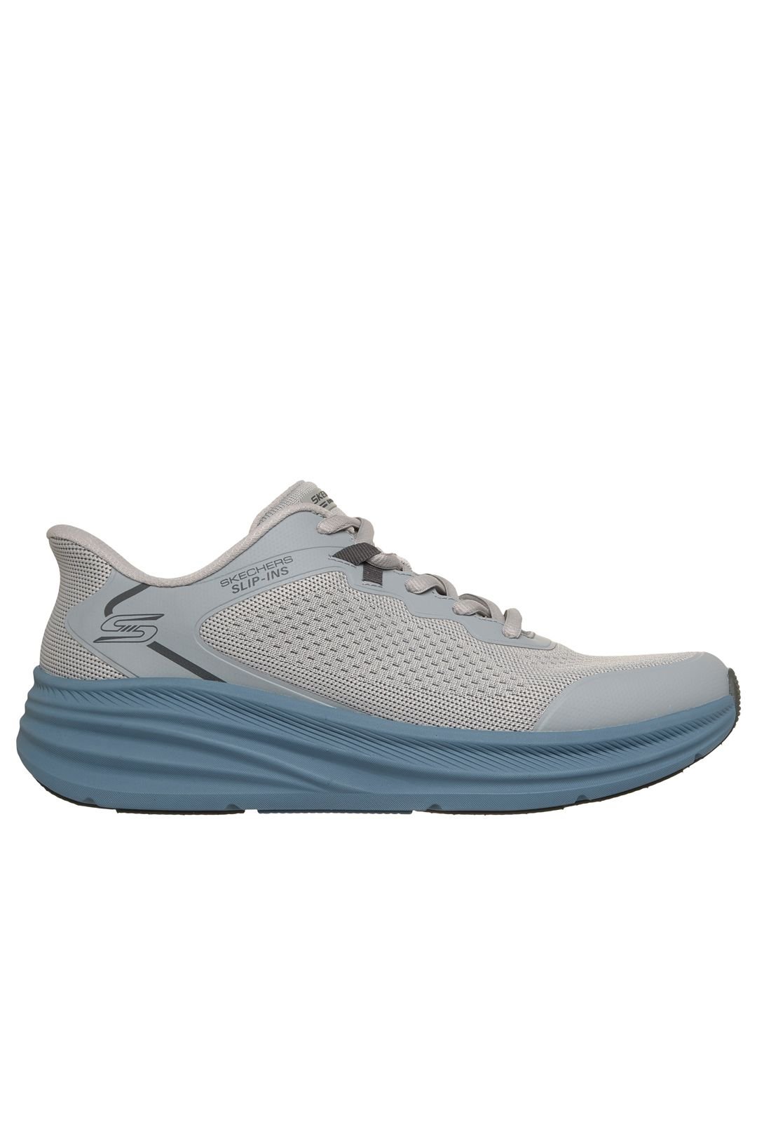 Skechers Skechers Men's BOBS SKILLZ Slip-Ins Lace Up Sneaker Grey - 4