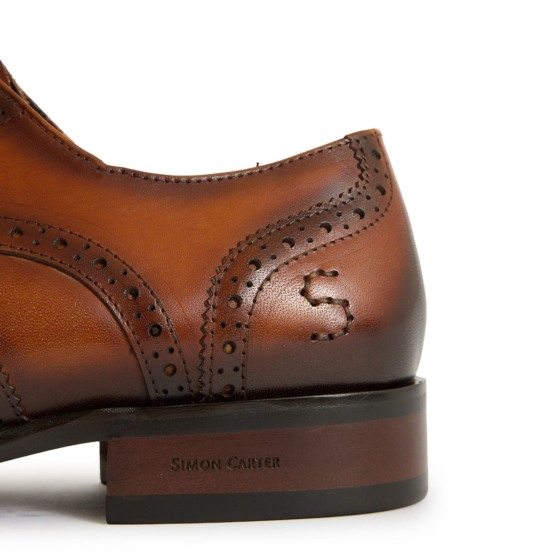 Simon Carter SIMON CARTER Men's Safi Brogue Shoes in Tan - 4