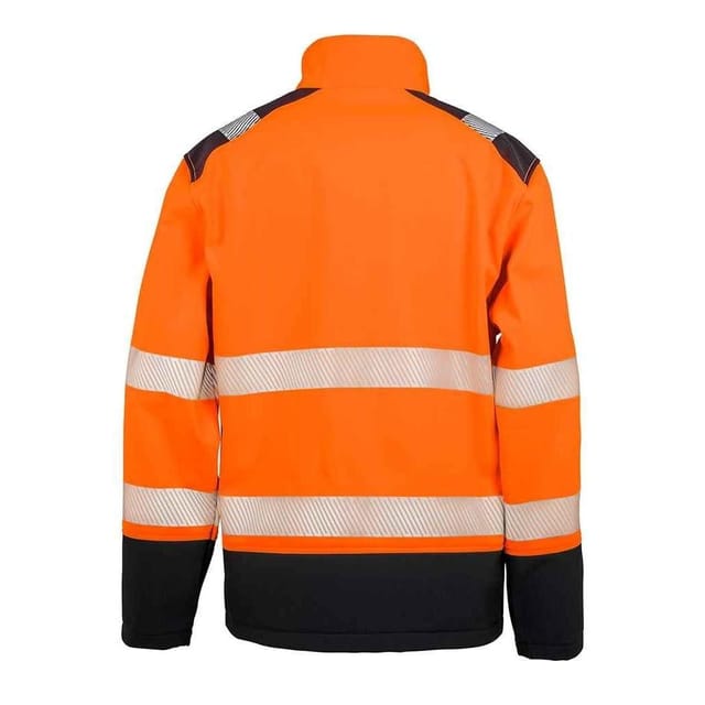SAFE-GUARD by Result SAFE-GUARD by Result Men's Ripstop Safety Soft Shell Jacket in Burnt Orange - 2