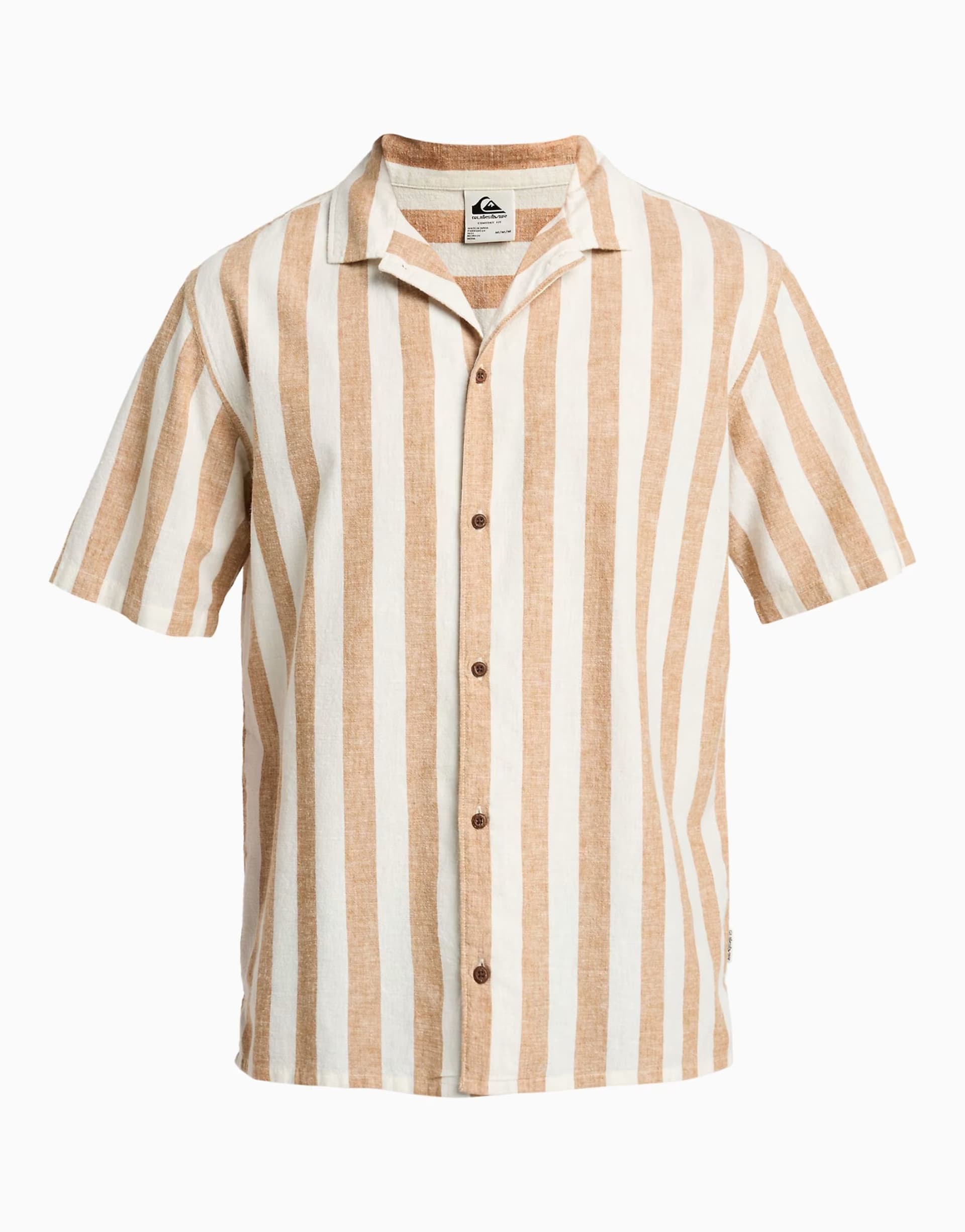 ASOS Quiksilver Sunset song short sleeve shirt in white