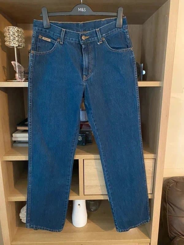 Wrangler 👖 Wrangler Indigo Blue Straight-Leg Jeans Size 14 - Western