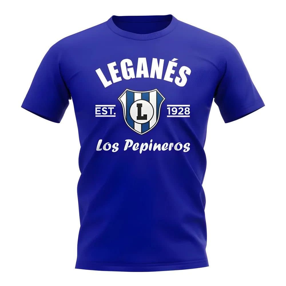 Leganes Leganes Men's Personalised Established Football T-Shirt Royal in Blue
