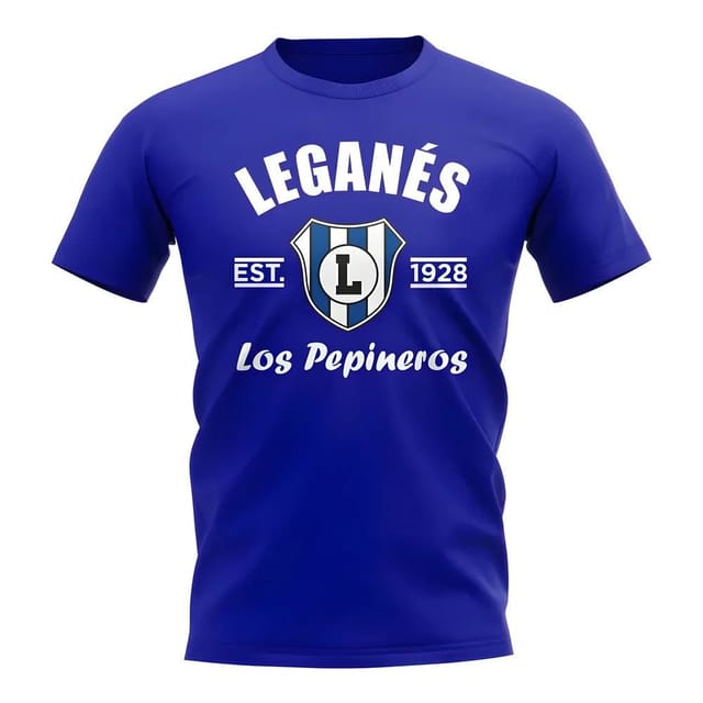 Leganes Leganes Men's Personalised Established Football T-Shirt Royal in Blue - 2