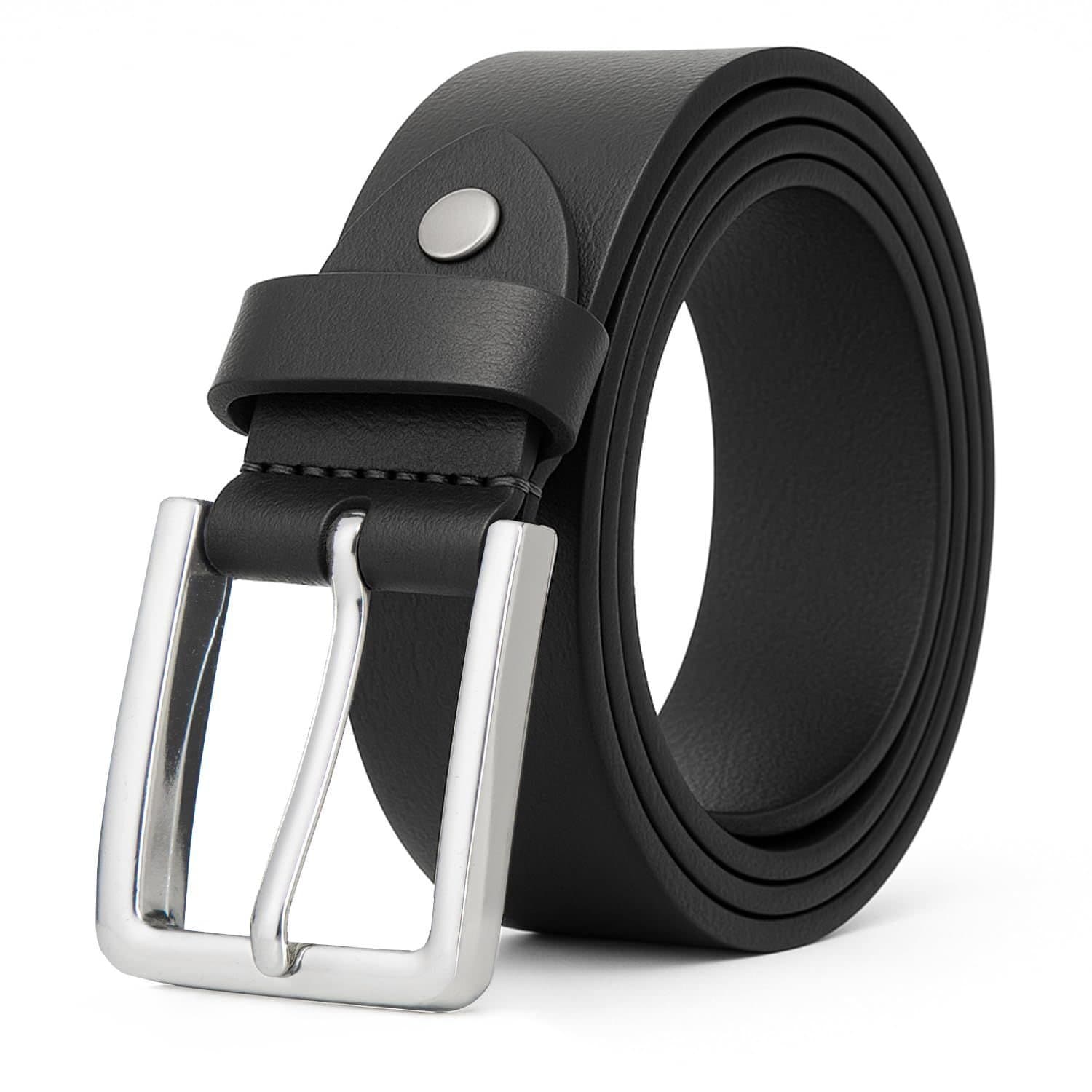 Woodland Leathers Woodland Leathers Black Genuine Leather Belt