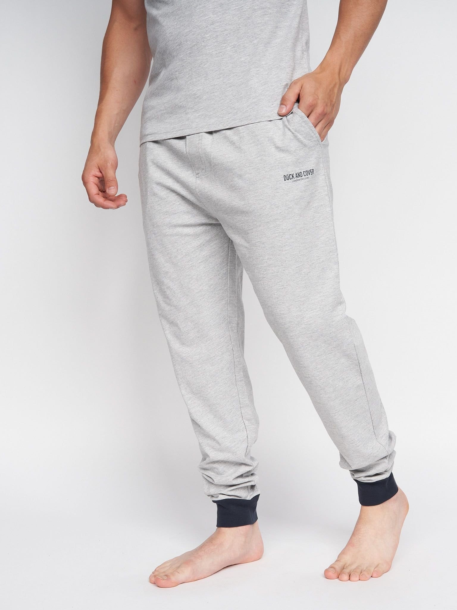 Duck&Cover Duck&Cover Men's Vianney Loungewear Set in Grey - 4