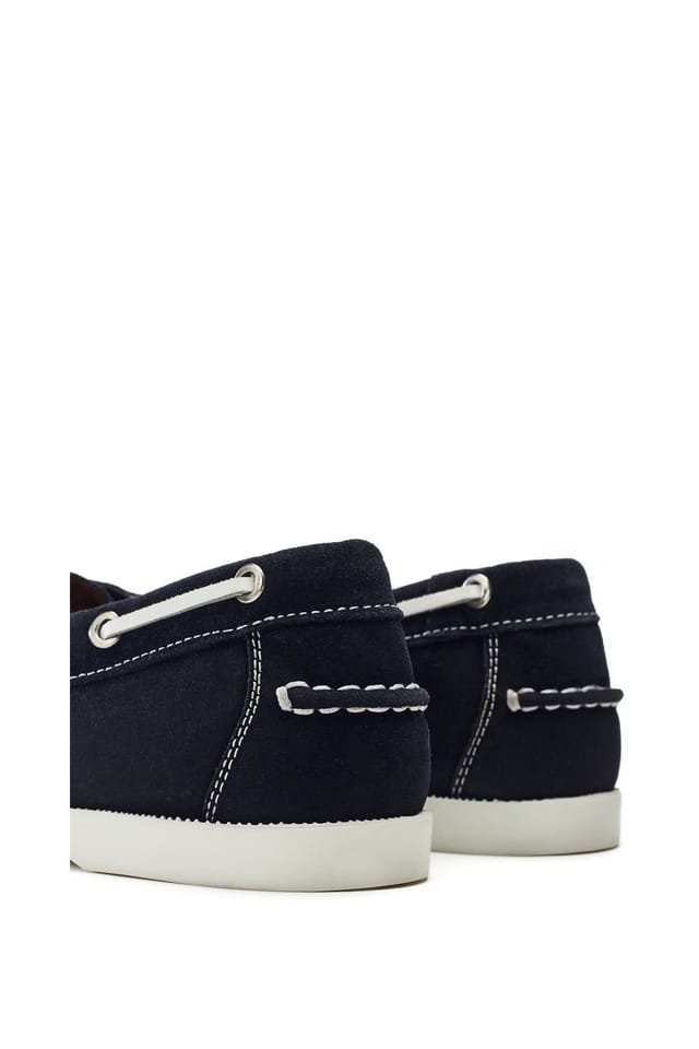 Moda In Pelle Moda In Pelle Women's 'Eleesa' Suede Loafers in Navy - 3