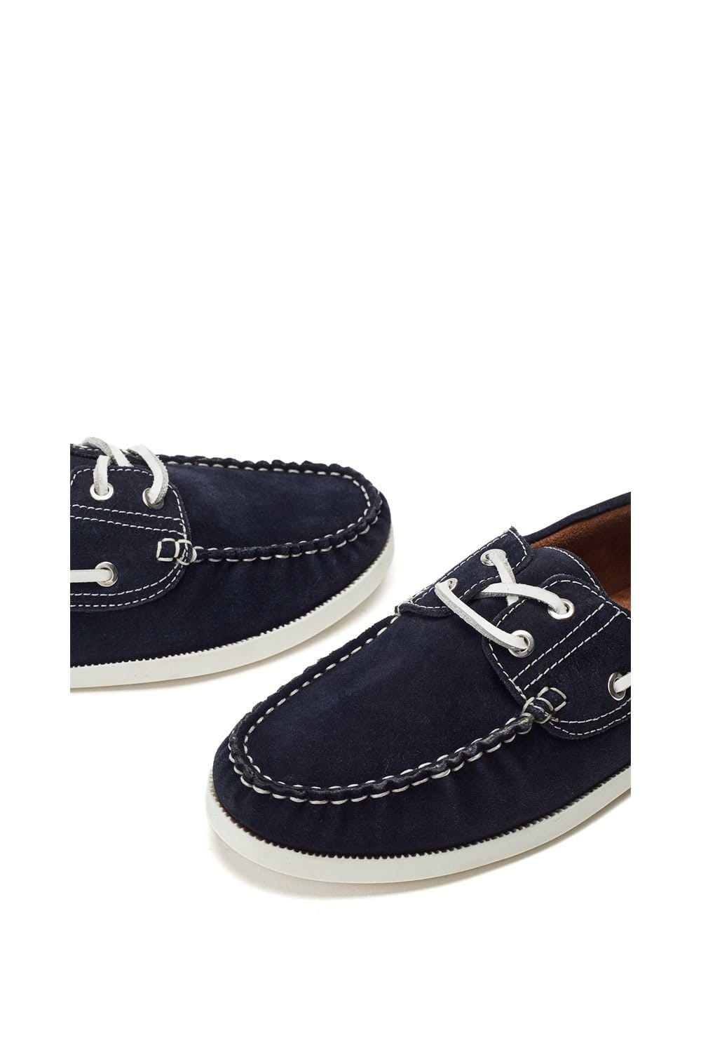 Moda In Pelle Moda In Pelle Women's 'Eleesa' Suede Loafers in Navy - 4