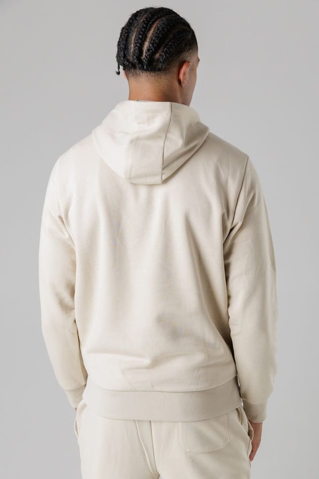 Tokyo Laundry Tokyo Laundry Men's Cotton Blend Hoody & Jogger Set in Beige - 3
