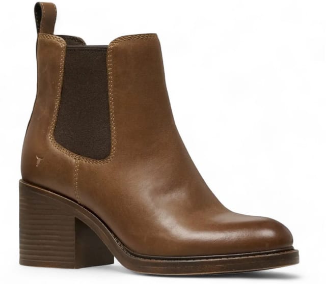 Windsor Smith Windsor Smith Women's Classic Leather Platform Ankle Chelsea Boots - Varsity in Light Tan - 3