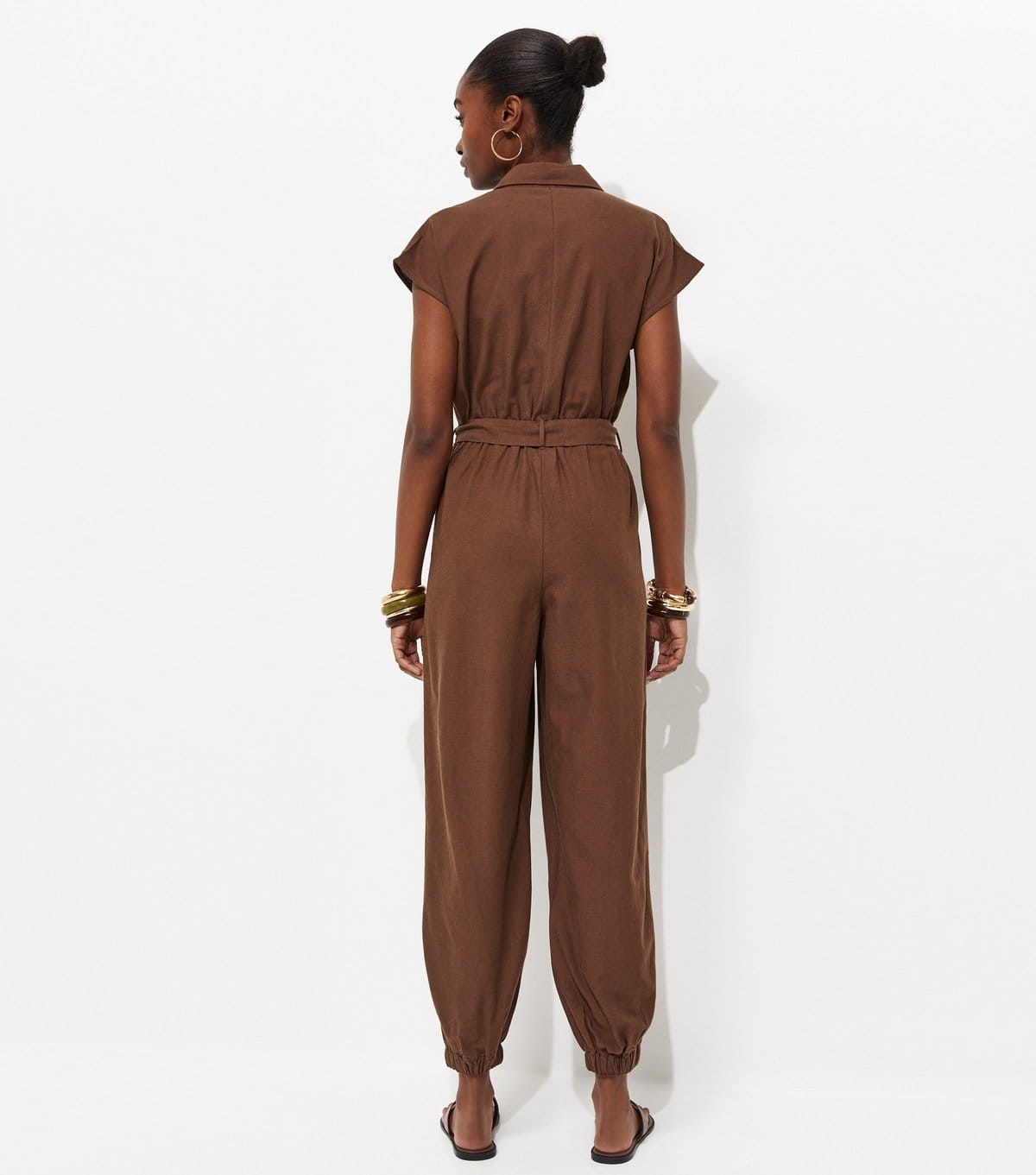 New Look Women's Dark Brown Balloon Leg Utility Jumpsuit New Look - 4