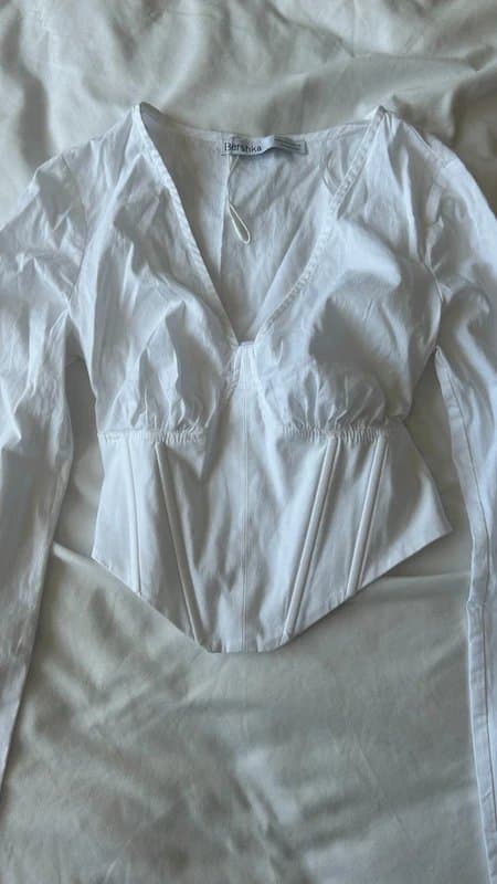 Bershka Bershka corset white blouse